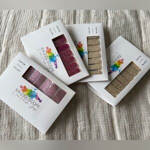 Kaleidoscope 4 pk of Glitter nail polish strips